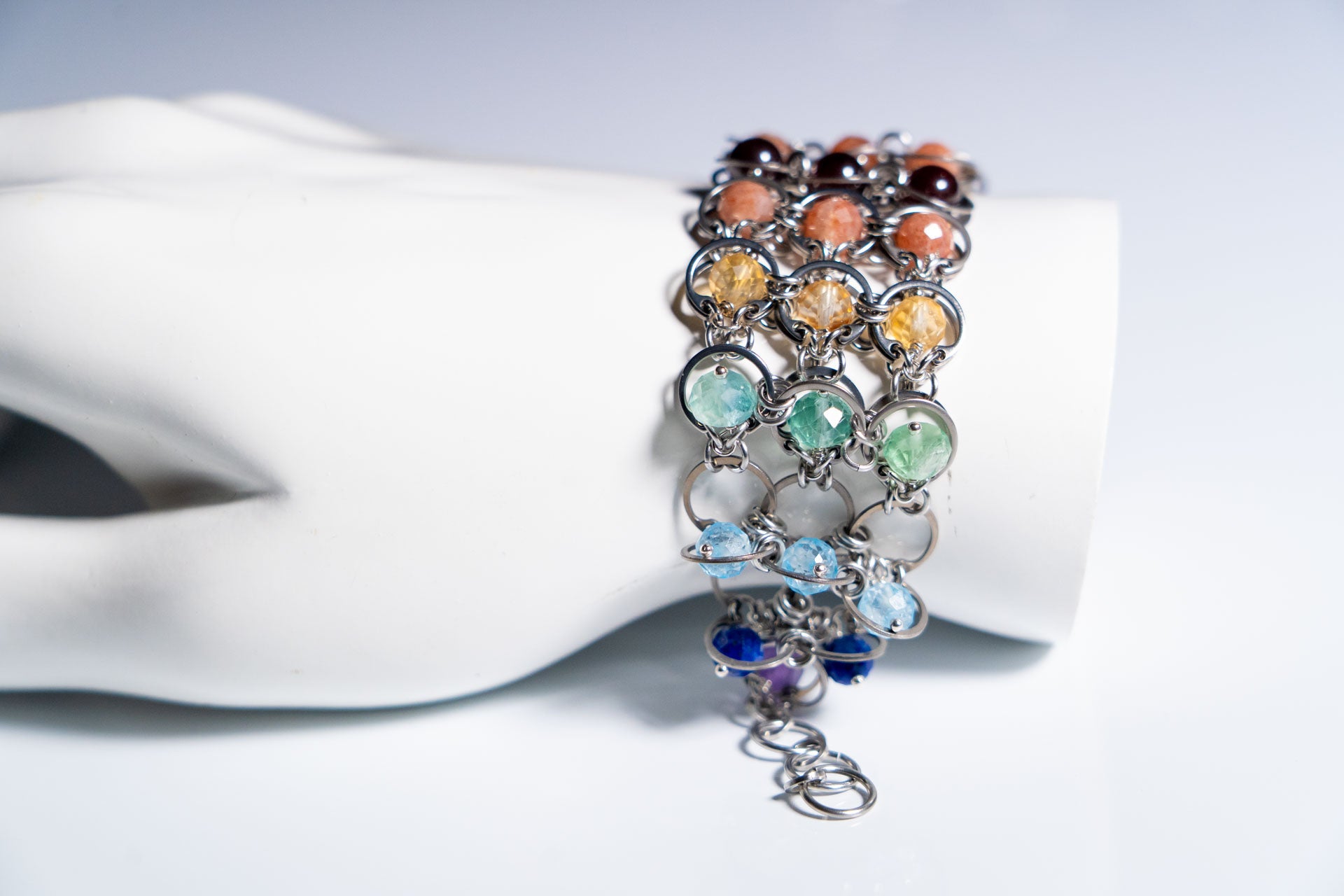 Triple‑Strand Pride Bracelet Cuff