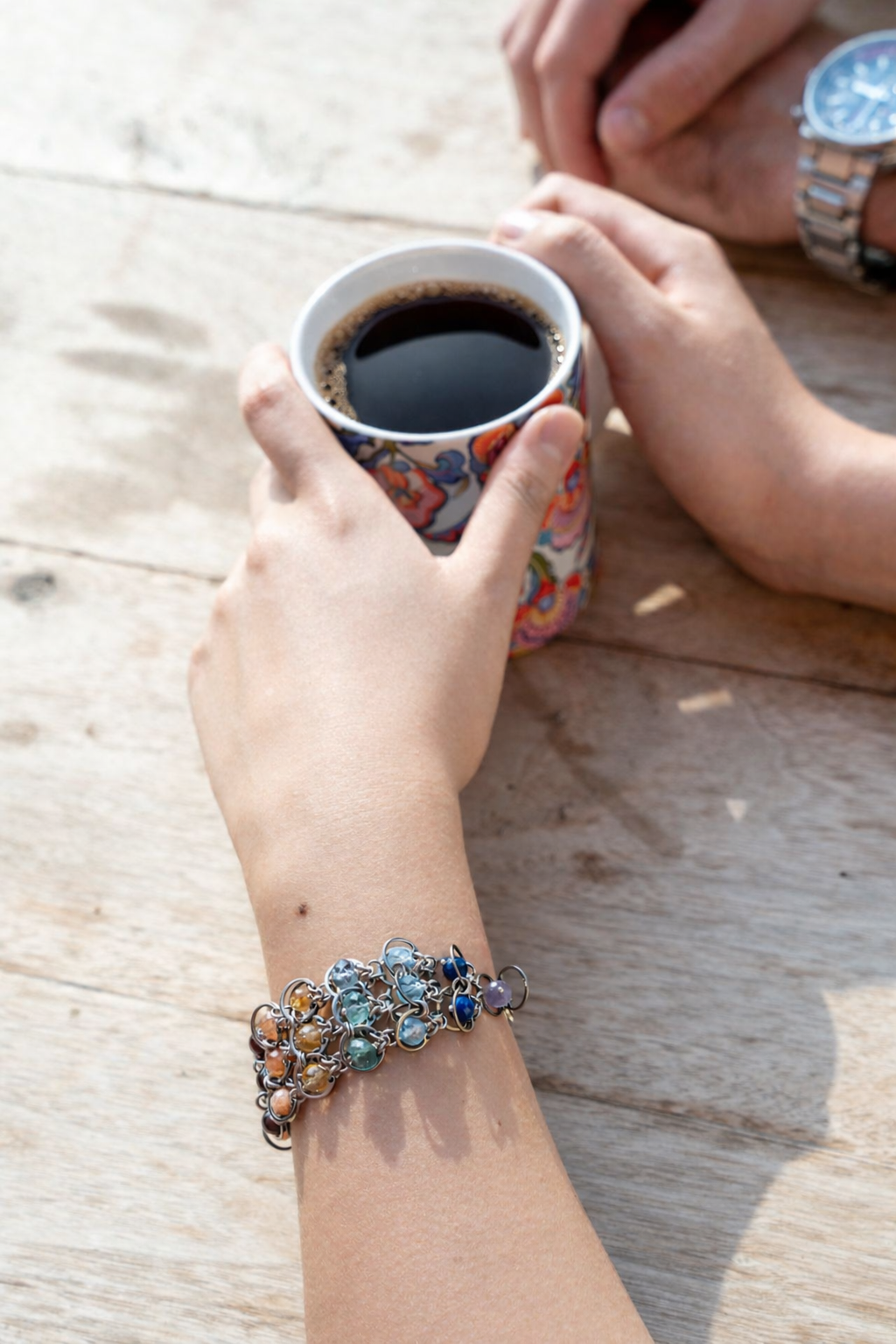 Triple‑Strand Pride Bracelet Cuff