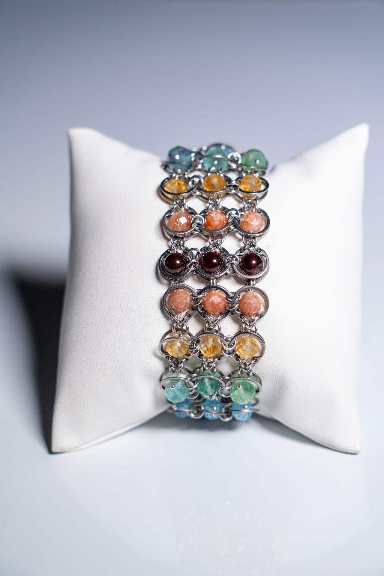 Triple‑Strand Pride Bracelet Cuff