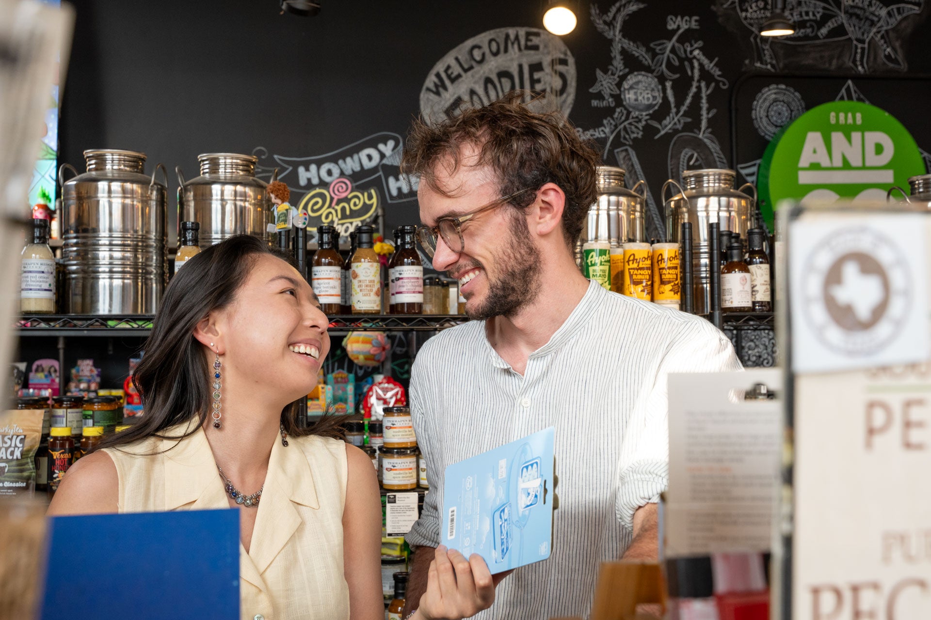 Linear Seven‑Stone Pride Chakra Earrings