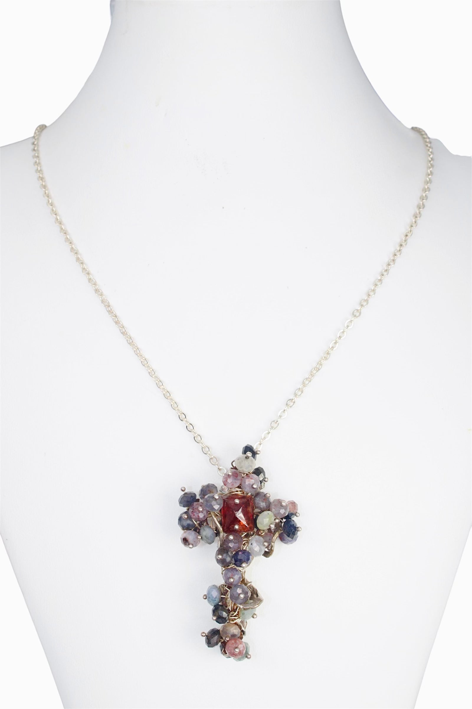 Irregular Cross Necklace