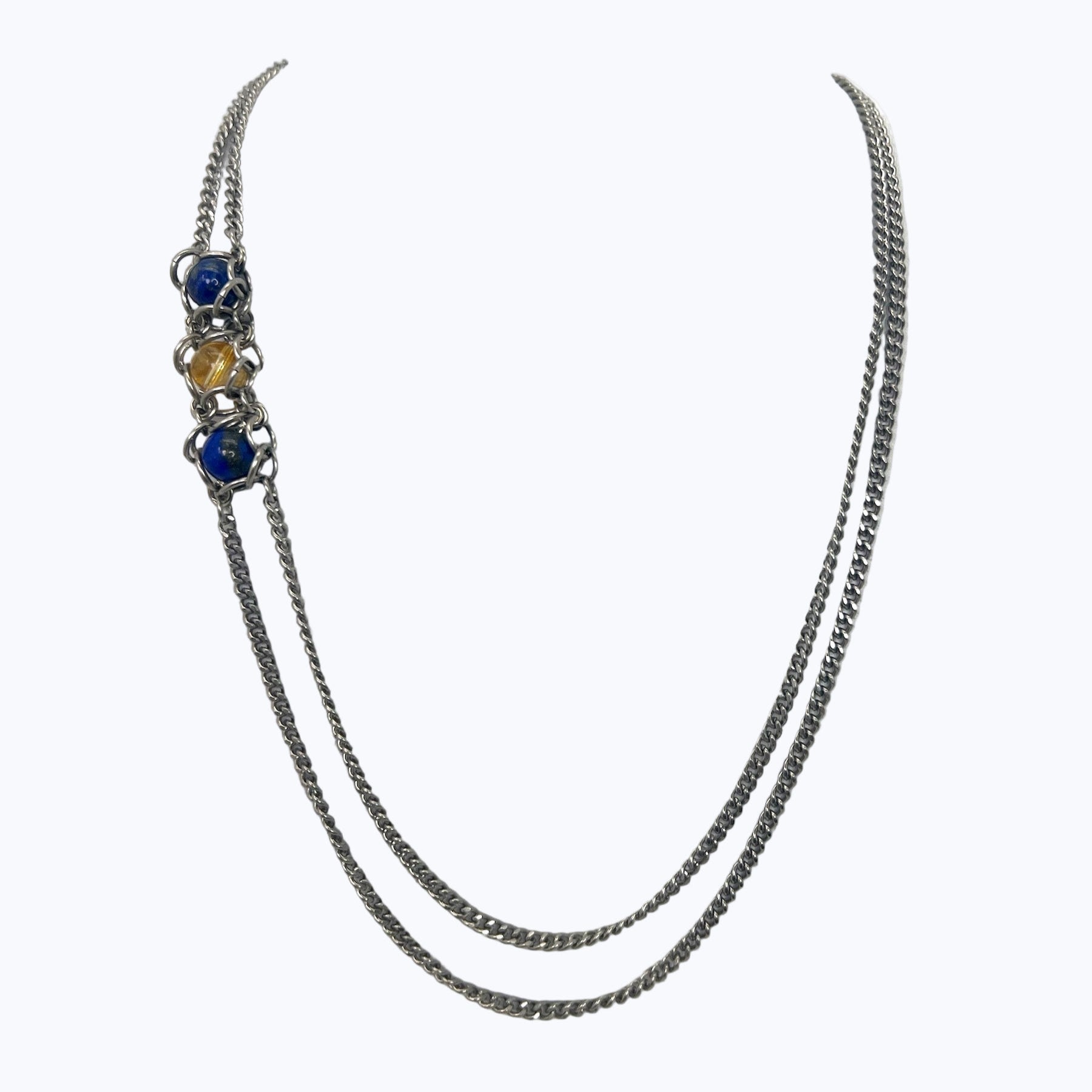 Asymmetrical Necklace - Larger Stones