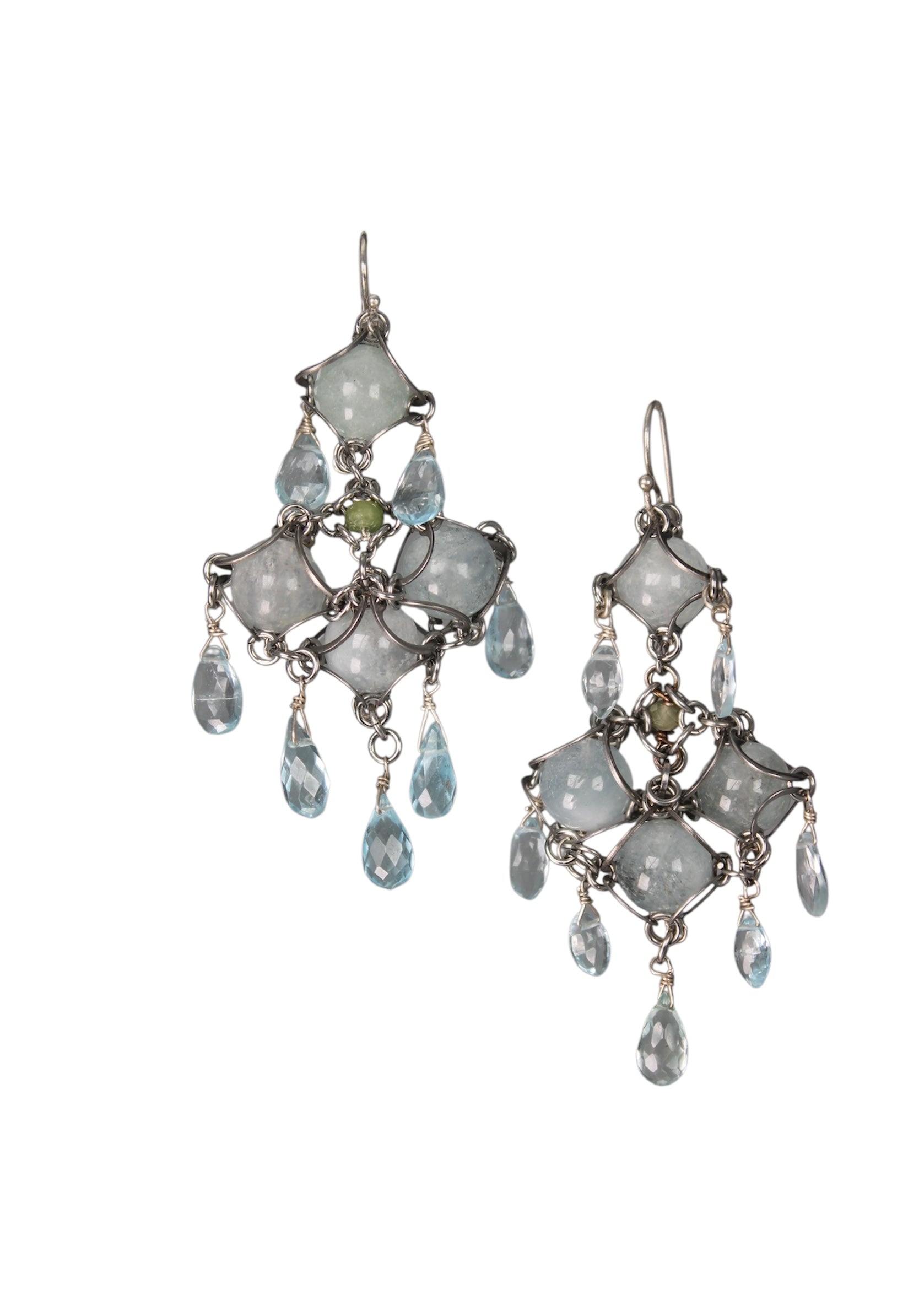 Aquamarine Chandelier Earrings