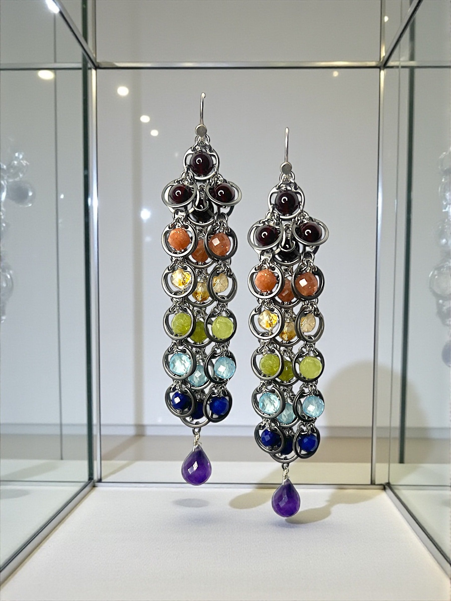 Pride/Chakra Cascade Earrings